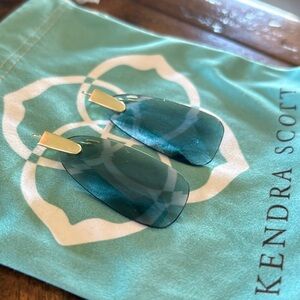 Kendra Scott.  Beautiful crystal blue stone earrings, like new